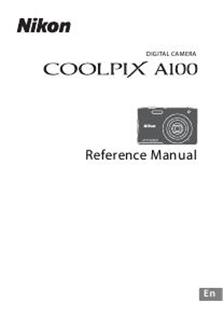 Nikon Coolpix A100 manual. Camera Instructions.